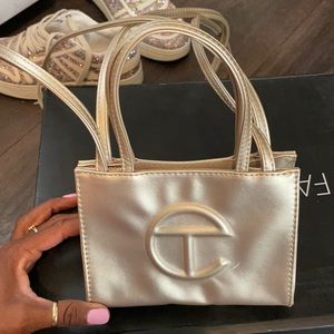 Small Gold Telfar Bag